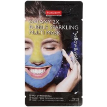 Purederm Кислородная маска для лица Multi Mask Yellow & Violet 2*6г