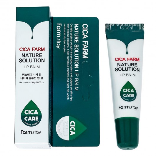 Бальзам для губ Farmstay Cica Farm Nature Solution Lip Balm, 10g