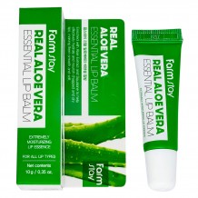 Бальзам для губ с экстрактом алоэ вера Real Aloe Vera Essential Lip Balm, 10ml