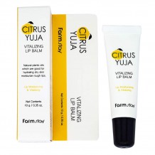 Бальзам для губ с экстрактом юдзу Farmstay Citrus Yuja Vitalizing Lip Balm, 10г