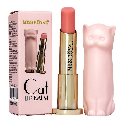 Бальзам для губ Miss Royal Cat Lip Balm (розовая)