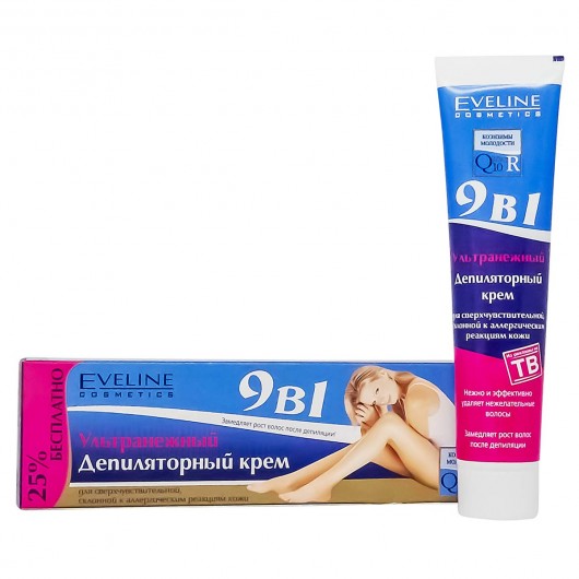 Belle Jardin Крем Депиляторный Ультранежный Q10 Eveline Cosmetics, 125 мл