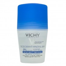 Шариковый дезодорант-антиперспирант Vichy Déodorant anti-transpirant Mineral 48 H Roll-on (синий)