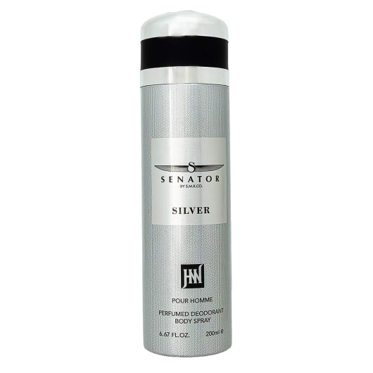 Дезодорант Jackwins Senator Silver, 200ml