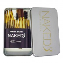 Набор кистей для макияжа Naked3, 12шт