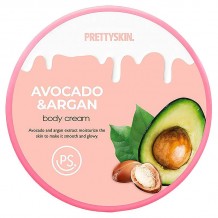 Питательный крем для тела с экстрактом авокадо и аргановым маслом Pretty Skin Avocado & Argan 300g