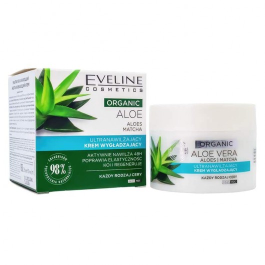 Крем для лица с экстрактом алоэ Eveline Organic Aloe, 50mg