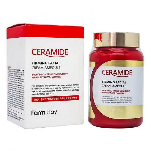 Укрепляющий ампульный крем-гель с керамидами Farmstay Ceramide, 250ml
