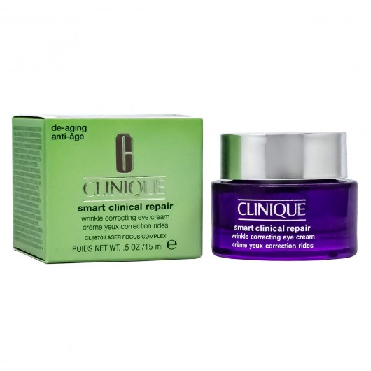 Интеллектуальный антивозрастной крем для кожи вокруг глаз Clinique Smart Clinical Repair Wrinkle Correcting Eye Cream, 15ml