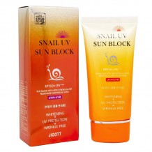 Солнцезащитный крем Jigott Snail UV Sun Block SPF 50++, 70ml