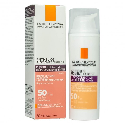 Тональный солнцезащитный крем La Roche-Posay Anthelios Pigment Correct SPF50+ , 50ml