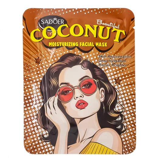 Маска для лица Sadoer Coconut Moisturizing Fecial Mask, 25g