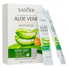 Увлажняющая маска для волос с алоэ Sadoer Aloe Vera Hair Mask (12 саше)