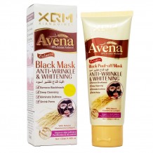 Черная отшелушивающая маска для лица Avena Black Mask, 130ml(розовая)
