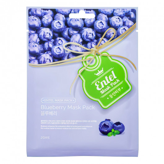 Маска с экстрактом голубики Entel Bluberry Mask Pack 20ml