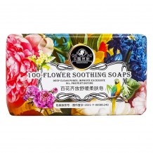 Мыло для тела, 100-Flower Sooting Soap, 250гр