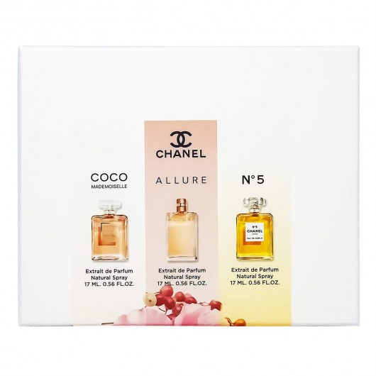 Подарочный набор Chanel Pour Femme, 3x17ml