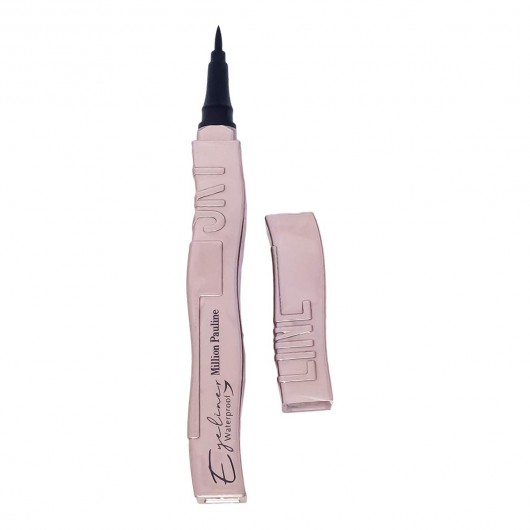 Водостойкая подводка для глаз Million Pauline Waterproof Eyeliner (розовый футляр)