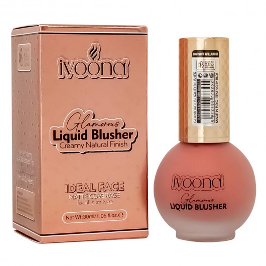 Жидкие, кремовые румяна Ivoona Liquid Blusher, 30ml ( Тон 02)