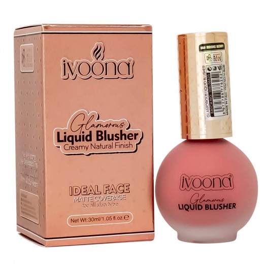 Жидкие, кремовые румяна Ivoona Liquid Blusher, 30ml ( Тон 06)