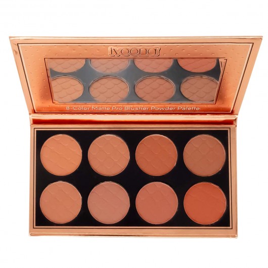 Палетка румян Ivoona Glamorous Blusher Powder 8-Color Pro Blusher Palette