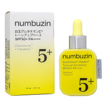 Солнцезащитная сыворотка Numbuzin No.5 Glutathione Vitamin Tone-up Sun Serum SPF50+ PA++++, 30ml