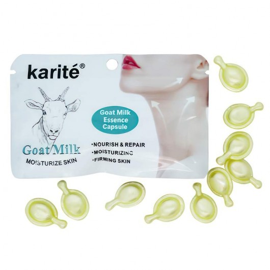 Капсульная сыворотка для шеи с экстрактом козьего молока Karite, 10шт