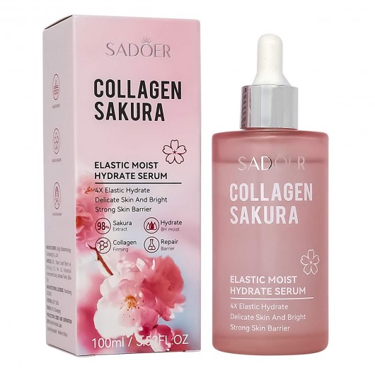Сыворотка для лица с коллагеном и экстрактом сакуры Sadoer Collagen Sacura, 30ml Сыворотка для лица с коллагеном и экстрактом сакуры Sadoer Collagen Sacura, 30ml