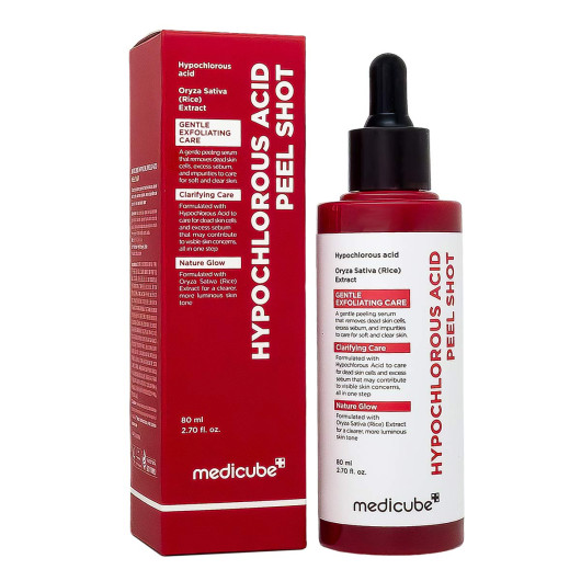 Пилинг-скатка для проблемной кожи Medicube Hypochlorous Acid Peel Shot, 80ml Пилинг-скатка для проблемной кожи Medicube Hypochlorous Acid Peel Shot, 80ml