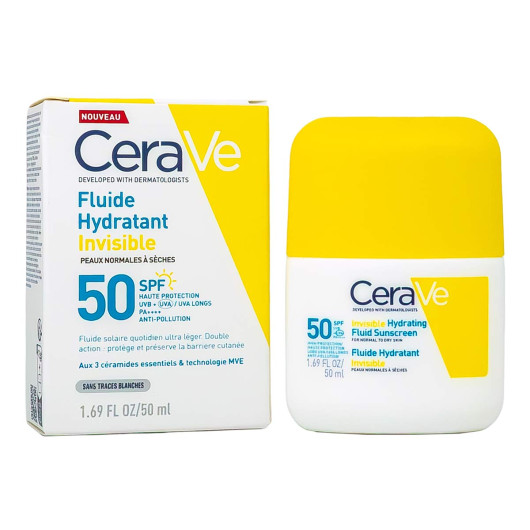 Невидимый увлажняющий солнцезащитный флюид CeraVe Cerave Fluide Hydratant Invisible SPF 50