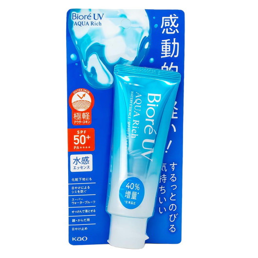 Солнцезащитное средство Biore UV AQUA Rich Watery Essence SPF50 +