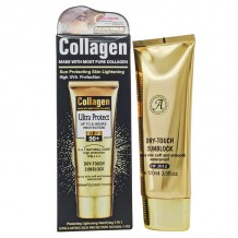 Солнцезащитный крем Collagen Dry Tach Sun Block SPF 90+, 100ml