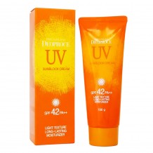Солнцезащитный крем для лица и тела Deoproce UV Defence Sun Block Cream SPF 42+ PA++ , 100g