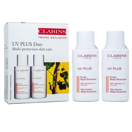 Набор защитных флюидов-экранов SPF 50 от Clarins UV PLUS Duo, 50+50ml
