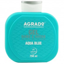 Agrado Гель Для Ванн И Душа " Aqua Blue " Увлажняющий, 750 мл