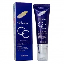 СС-крем Deoproce Violet CC Cream №13 Light Beige, 50g