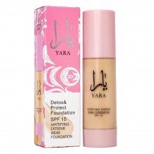 Тональный крем для детоксикации и защиты кожи Yara Matyfing Extreme Wear Foundation SPF 15 , 30ml (тон 01)
