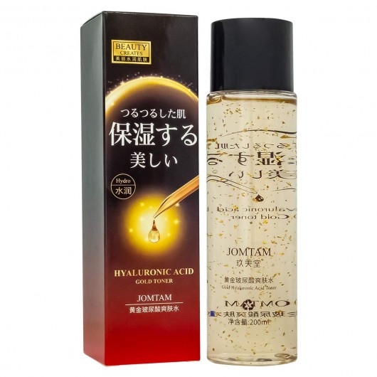 Увлажняющий тонер для лица с гиалуроновой кислотой jomtam Hyaluronic Acid Gold Toner, 200ml