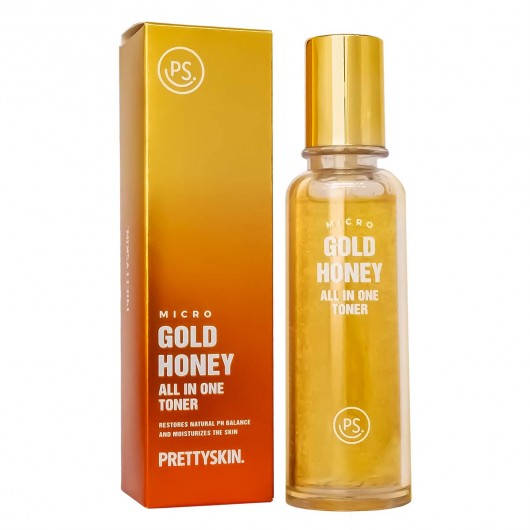 PrettySkin Micro Gold Honey All-in-One Toner, 160ml