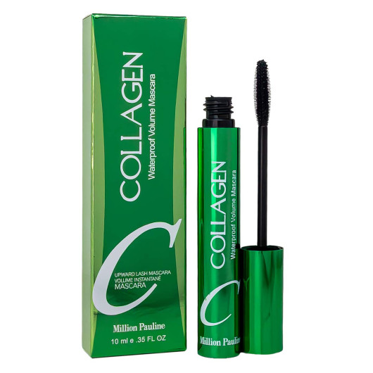 Тушь для ресниц Million Pauline Collagen Waterproof Volume Mascara(зеленая коробочка)