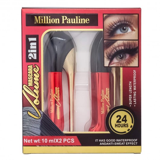 Набор тушей для ресниц Million Pauline Volume Mascara 2в1