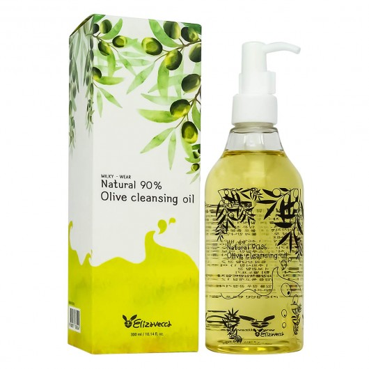 Гидрофильное масло с оливой Elizavecca Natural 90% Olive Cleansing Oil, 300ml