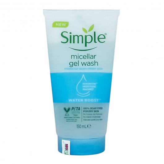 Гель для умывания Simple Water Boost Face Wash Gel, 150ml