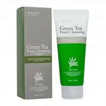 Пенка для жирной кожи лица с экстрактом зелёного чая 3W Clinic Green Tea Foam Cleansing, 100ml