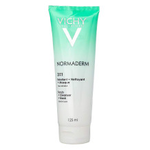 Очищающее средство Vichy Normaderm 3 в 1 (гель, маска и скраб), 125ml Очищающее средство Vichy Normaderm 3 в 1 (гель, маска и скраб), 125ml