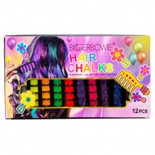 Мелки для волос  Biggerbowie Hair Chalks, 12ШТ