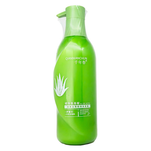 Шампунь дляволос QIANNIANCHUN Aloe Vera с аминокислотами и экстрактом снежной травы, 500ml Шампунь дляволос QIANNIANCHUN Aloe Vera с аминокислотами и экстрактом снежной травы, 500ml