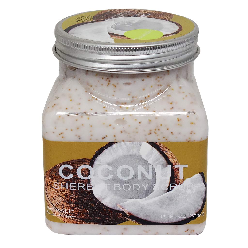 Скраб Wokali Coconut Sherbet Body Scrub, 500 ml Купить Оптом Кристалл